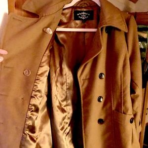 Double Breasted Classic Wrap Coat | Belted | Sebby | Camel | Peacoat | L